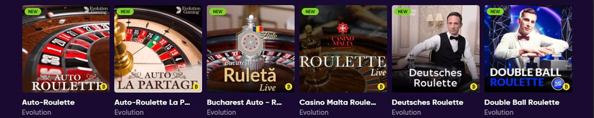 Ruleta, blackjack y otros juegos de mesa en Bao Casino.