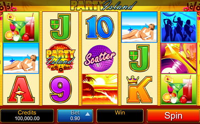 La slot Party Island en el casino online Ruby Fortune CR