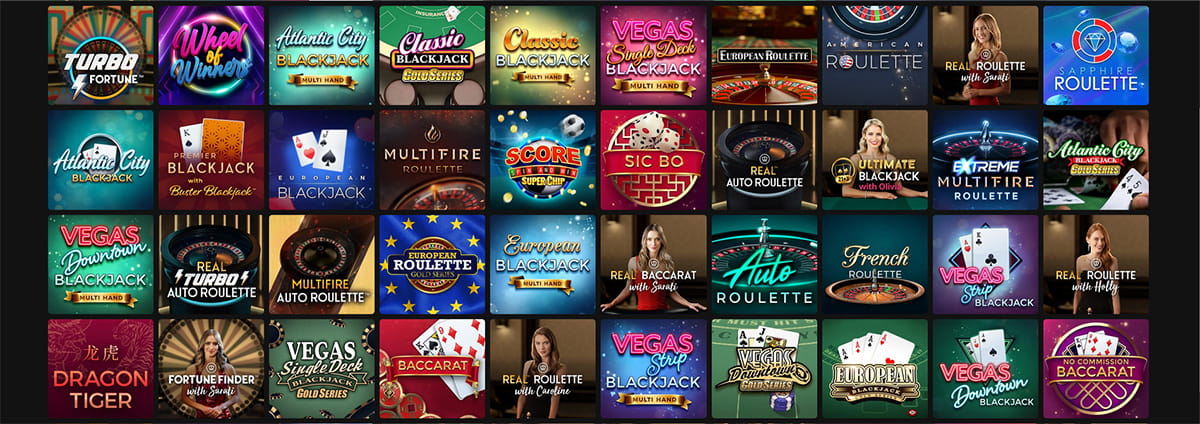 Ruleta, blackjack y otros juegos de mesa en Royal Vegas