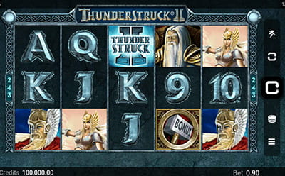 The Thunderstruck 2 Slot Game at the Gaming Club CR Online Casino